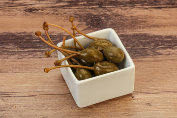 Caper berries in the bowl