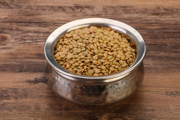 Vegan cuisine - Dry lentil heap