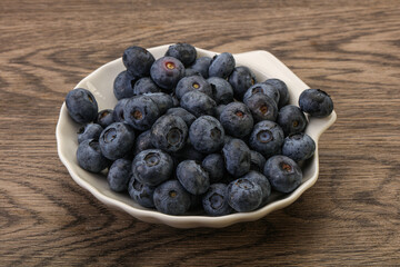 Ripe sweet tasty blueberries heap