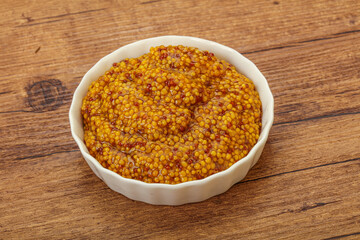 Dijon mustard sauce with seeds