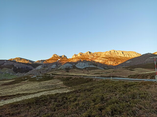 Bathing place in a mountain river in Northern Spain.