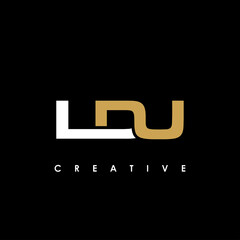LDU Letter Initial Logo Design Template Vector Illustration