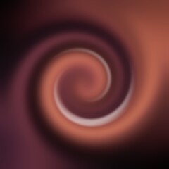 Chocolate swirl blur simple pattern. Brown circle striped abstract texture. Sweet food element.