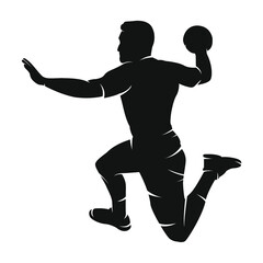 Silhouette handball homme