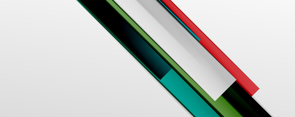 Multicolored lines background. Design template for business or technology presentations, internet posters or web brochure covers
