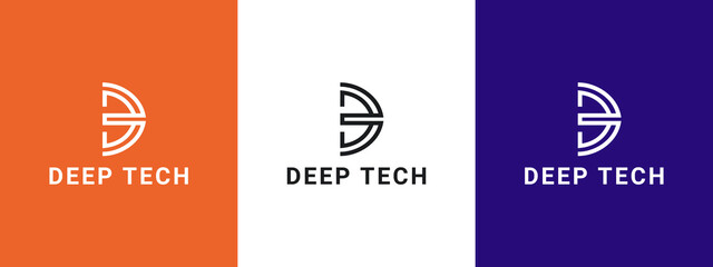 D LETTER INITIAL CLEVER SYMBOL MONOGRAM LOGO DESIGN