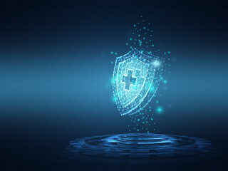 healthcare medical  protection technology background