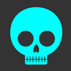 シンプルでかわいい髑髏