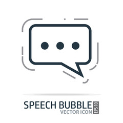 Talk bubble speech icon. Chat Icon in trendy flat style isolated on white background. Speech bubble symbol for your web site design, logo, app, UI. Vector illustration, EPS10