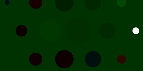 Light Green vector layout with circle shapes.