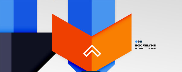 Shiny color triangles and geometric shapes vector abstract background