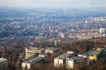 Fototapeta na wymiar Pyatigorsk city, view from the top of Mashuk mountain