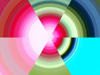 Obraz premium Pink green pastel lines abstract background with rainbow