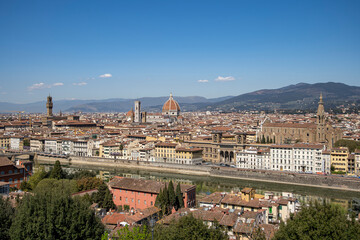 Obraz premium Firenze, panorama della città visto dal Piazzale Michelangelo 