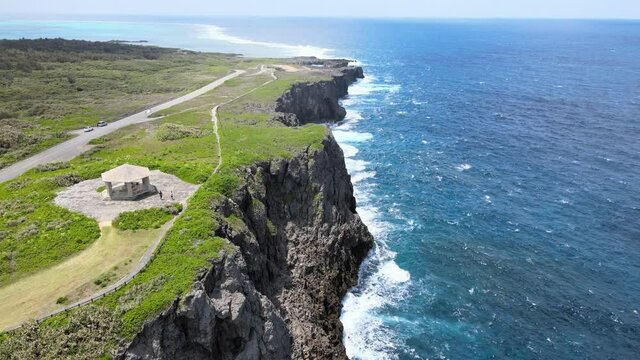 4Kドローン空撮・沖縄県・宮古島・白鳥岬