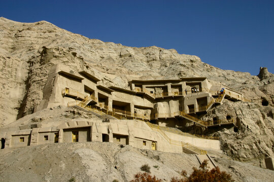 Kizil Caves, the ancient Buddhist cave-temples on the silk road in Xinjiang, China