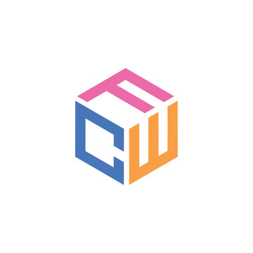 Hexagon shape with the letters FCW