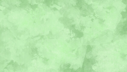 Watercolor grunge background of green color in the form of a concrete surface, a cracked wall