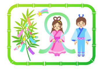 七夕祭りのイラスト