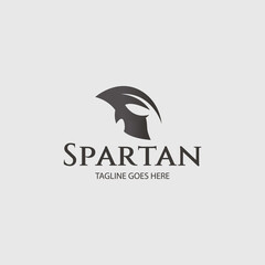 Spartan logo design template. vector illustration