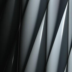 Business luxury volumetric dark background,  effect with black color, 3D illustration, 3D rendering