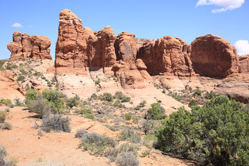 Fototapeta na wymiar Landscape in Arches National Park, Utah, USA