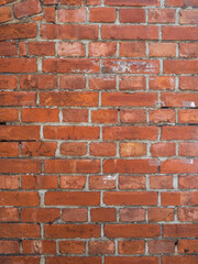 Fototapeta premium old red brick wall vintage background