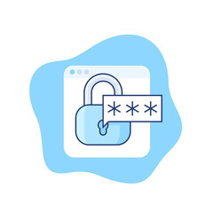 access to page icon, vector