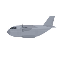 Transport plane. Cargo plane, vector illustration