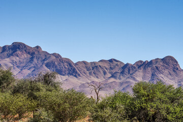 Désert du Namib vu du ciel