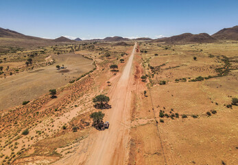 Désert du Namib vu du ciel