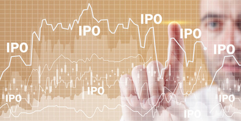 Initial Public Offering. IPO. Financial trade. Investment