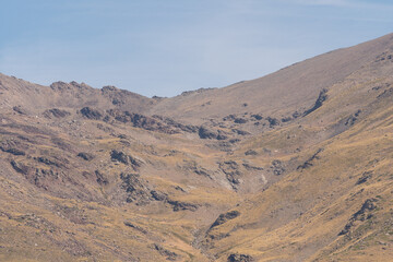mountainous landscape of Sierra Nevada