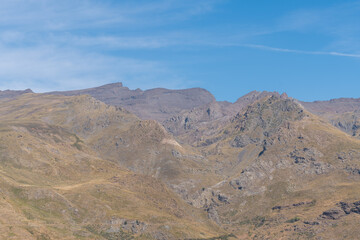 mountainous landscape of Sierra Nevada