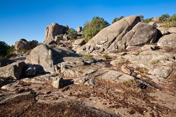 Riscos en La Pedriza. Madrid. España. Europa.
