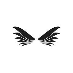 Wings icon flat vector illustration