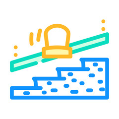 invalid elevator color icon vector. invalid elevator sign. isolated symbol illustration