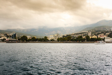 Harbor of the seaport of Yalta.