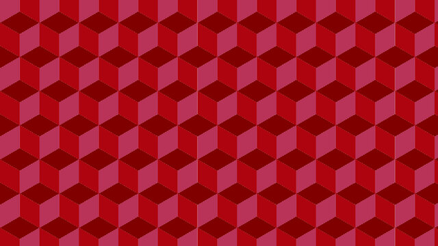 3D background with red color in illustrator