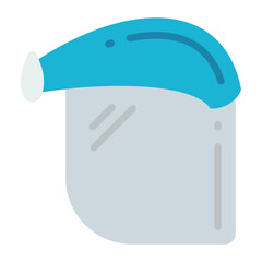 Surgical Face shields Concept, Wearable face Mask Vector Icon Design, Personal protective equipment Symbol, Workplace health surveillance Sign, occupational safety and healthcare stock Illustration 