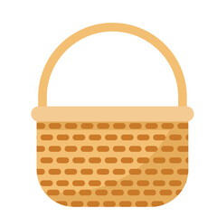 Empty fruits basket icon design vector Image