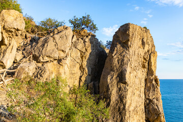 Golitsyn's Trail. Novy Svet, Sudak region, Crimea,