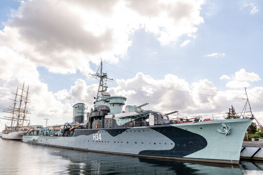 Museum ship ORP "Blyskawica" in Gdynia (Poland)