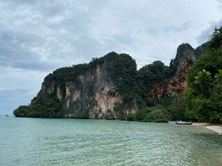 View out to sea from Railay Beach in Krabi, Thailand