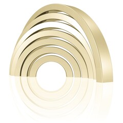 Naklejka premium Regenbogen aus Metall