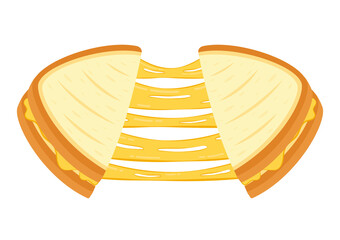Sandwich cheese vector. Bread vector. wallpaper. background. Cheese stretch.