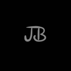 JB initial handwritten logo for identity