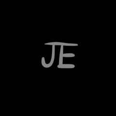 JE initial handwritten logo for identity