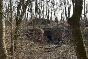Brickwork of part of the structure of the old fortress.