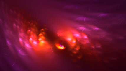 3D rendering abstract colorful fractal light background